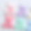 Thumbnail: Pastel Plain Teddy Bear Resin Flatback Charms Side 2