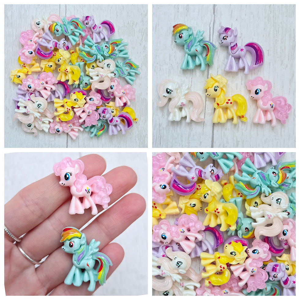 My Little Pony Resin Flatback Charms