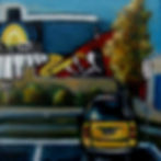 Fresque au centre-ville par l'artiste peintre Johanne Maheux