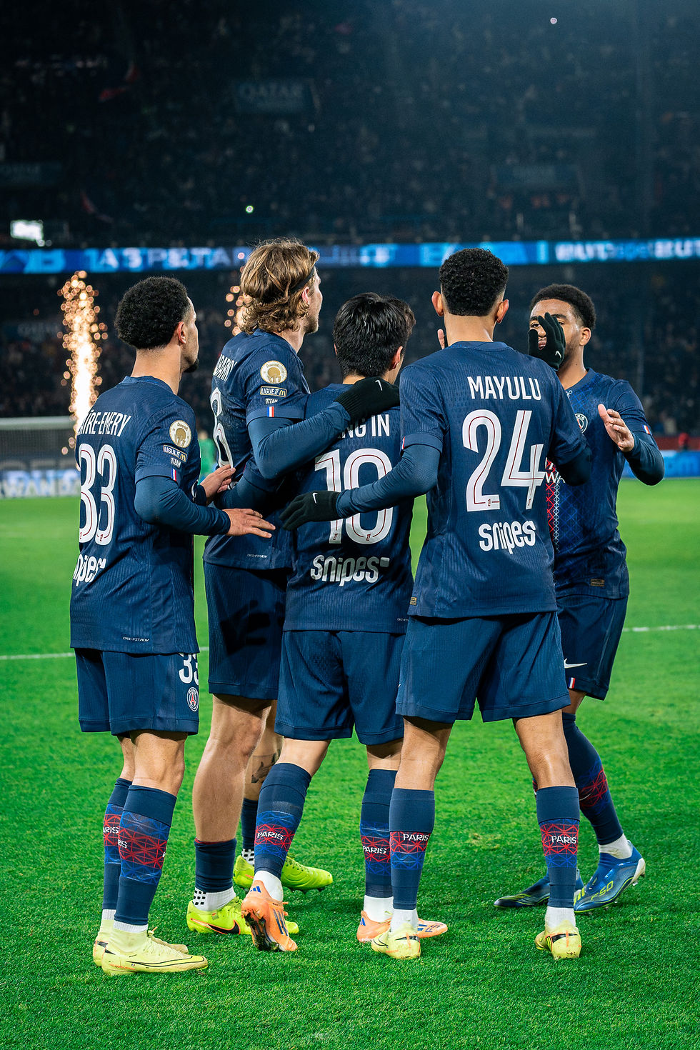 Paris saint germain célébration photos