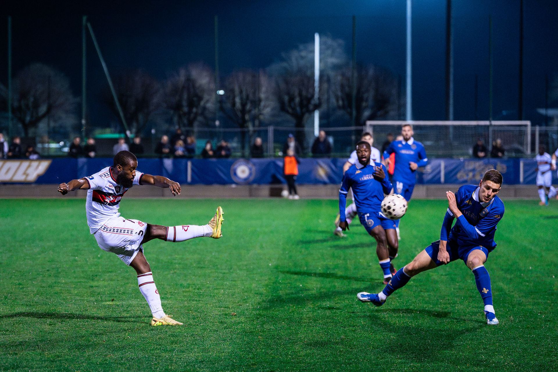 Stéphane Lambese lors du match FC Versailles contre FC Fleury 91