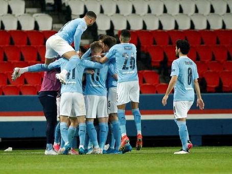 PLACAR: City vence PSG de virada e se aproxima de final da Champions