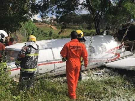 PRIMEIRA MÃO: Acidente com jato em Aeroporto em BH deixa ao menos um morto