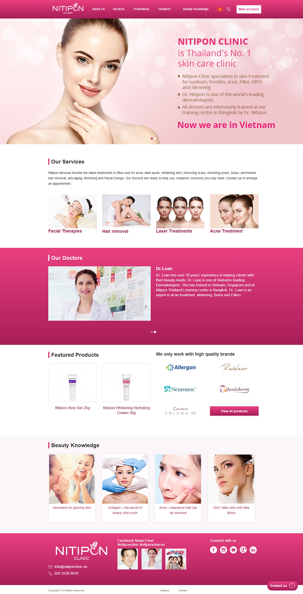 Home - Nitipon Clinic   Chuyên gia sắc đ