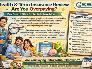 Health & Term Insurance Review – Are You Overpaying?