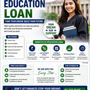 Fund Your Dreams. Build Your Future - Education Loan