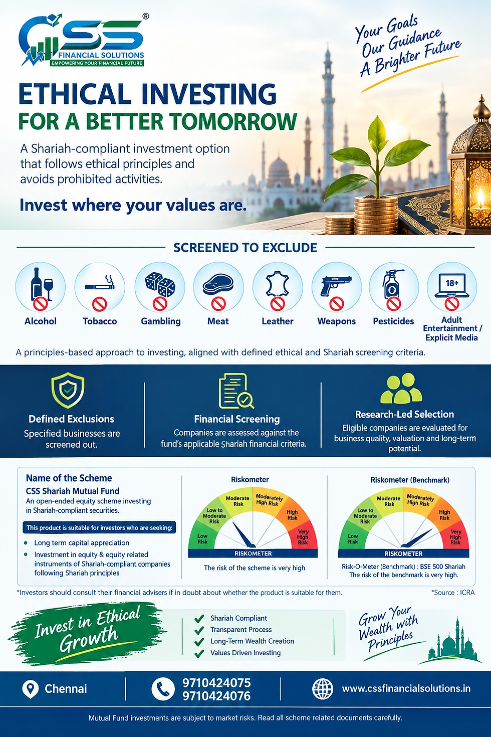 Explore Ethical Investing for a Better Tomorrow with CSS Financial Solutions. Discover Shariah-compliant options and align investments with your values.