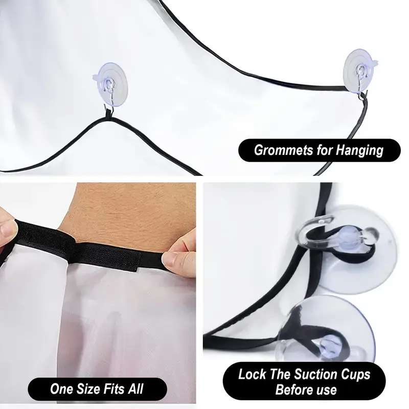 Thumbnail: Beard Shave Apron Bib and Trimmer Holder Organizer