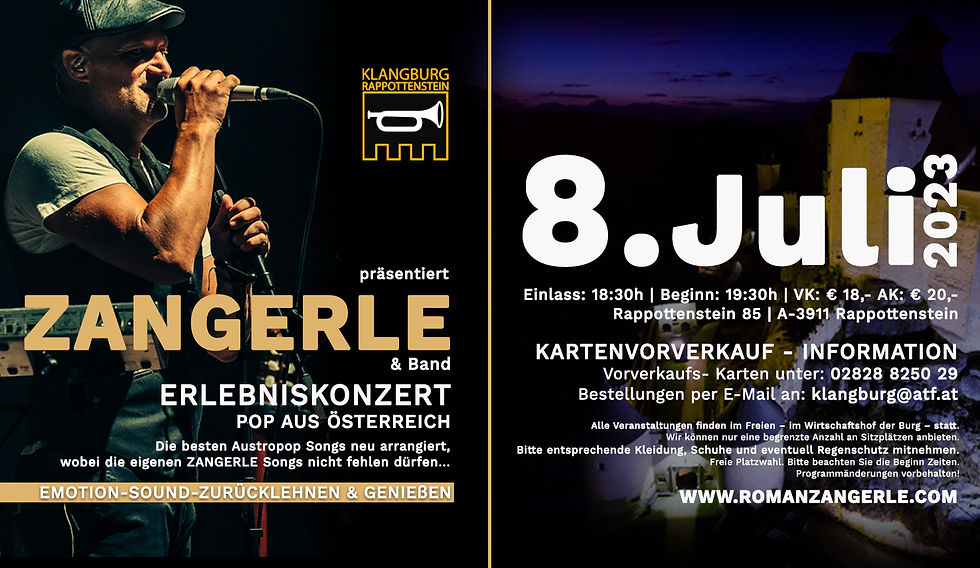 OPEN AIR KONZERT KLANGBURG RAPPOTTENSTEIN