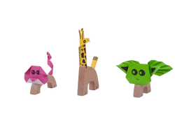 צילום צעצועים - חיות עץ2