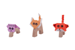 צילום צעצועים - חיות עץ 1