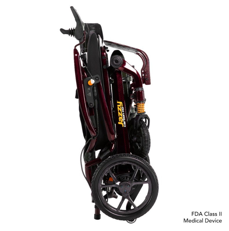 Thumbnail: Jazzy Carbon HD Folding Wheelchair - Pride Mobility