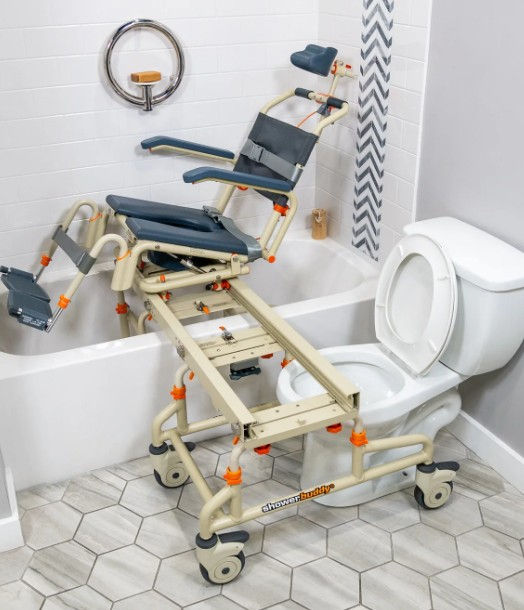 ShowerBuddy SB2T TubBuddy with Tilt slide transfer Shower Chair