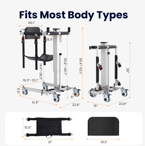 Electric Folding Transfer Lift - Vocic | WONACE Medical Supply