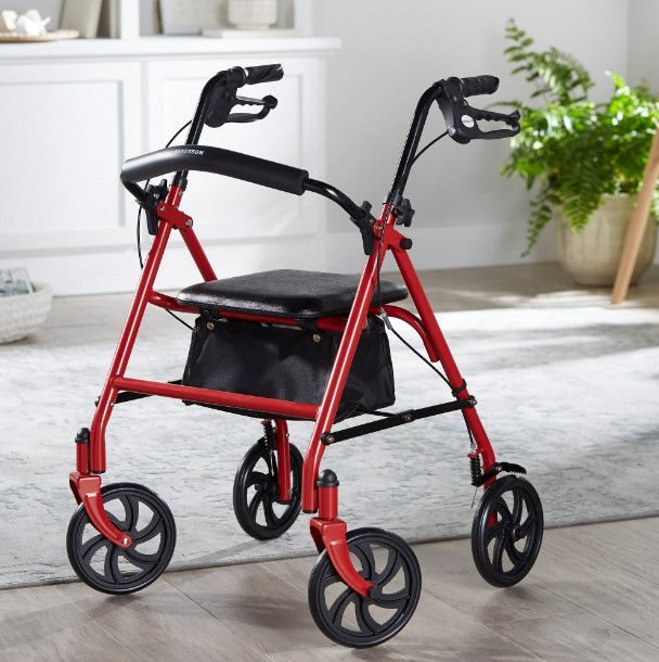 Thumbnail: Folding Rollator Walker - McKesson