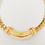 Thumbnail: Vintage 1980s Napier Goldtone Black & White Lucite Collar Necklace