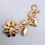 Thumbnail: Vintage 1950s Signed Kramer Ny Faux-Citrine Flower Brooch