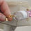 Thumbnail: Vintage 1980s Monet White & Pink Lucite Necklace