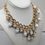 Thumbnail: Vintage 1950s Signed Napier White Resin Drops Necklace