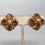 Thumbnail: Vintage 1960s Signed Napier Goldtone Faux-Topaz Clip Earrings
