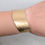 Thumbnail: Vintage C1976 Signed Napier Goldtone Wavy Cuff Bracelet