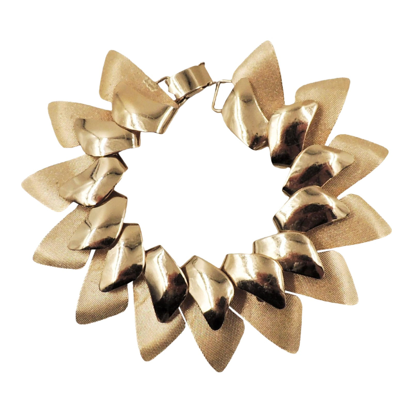 1950s Napier Modernist Goldtone Bracelet