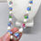 Thumbnail: Vintage 1960s Signed Napier Art Glass Beaded Necklace