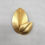 Thumbnail: Vintage 1960s Signed Napier Book Piece Florentine Finish Goldtone Leaves Brooch