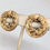 Thumbnail: Vintage 1955 Signed Napier Doris Day Goldtone Woven Clip Earrings