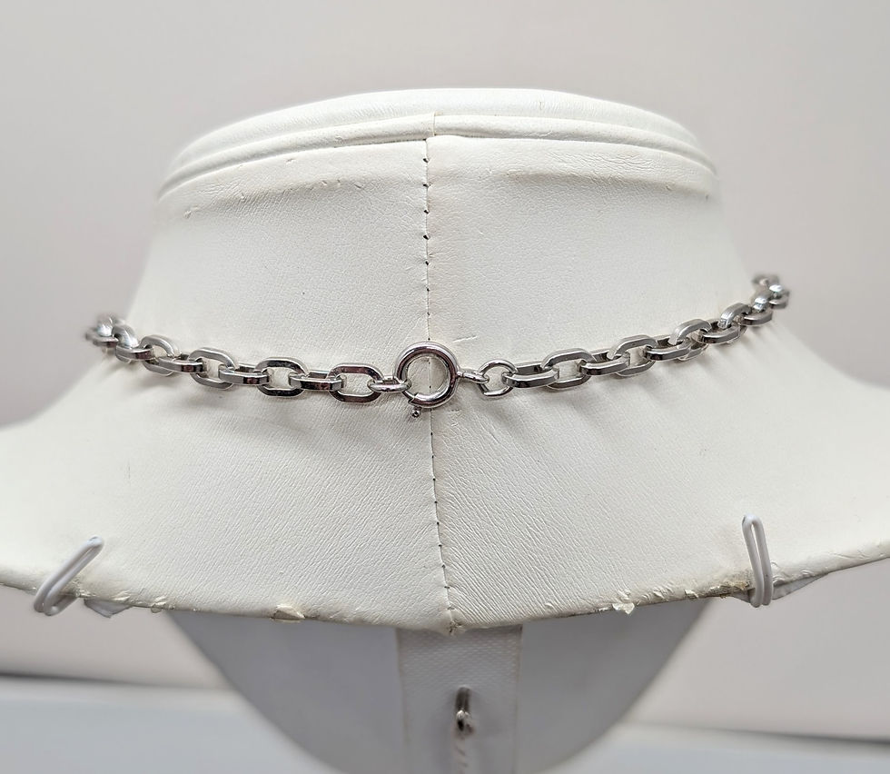Thumbnail: Vintage Signed Crown Trifari Rhodium Plated Asian Scene Pendant Necklace, 1972