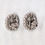 Thumbnail: Vintage 1950s Signed Crown Trifari Oval Faux-Pearl & AB Clip Earrings