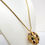 Thumbnail: Vintage Signed Napier Goldtone Jewel Tone Rhinestones Pendant Necklace