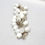Thumbnail: Vintage 1950s Signed Napier White & Clear Beaded Charm Bracelet