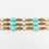 Thumbnail: 1960s Napier Faux-Pearl & Faux-Turquoise Bead Bracelet