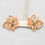 Thumbnail: Vintage Signed Yves Saint Laurent Coral Enamel Pink Rhinestones Clip Earrings