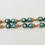 Thumbnail: Vintage 1950s Napier Green Moonglow Beaded Bracelet