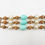 Thumbnail: 1960s Napier Faux-Pearl & Faux-Turquoise Bead Bracelet