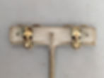 Thumbnail: Vintage 1980s Signed Panetta Goldtone & Clear Rhinestone Clip Earrings
