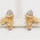 Thumbnail: 1960s Jomaz Goldtone Pave Rhinestone Acorn Clip Earrings