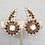 Thumbnail: Vintage 1960s Signed Hobe White & Red Rhinestone Climber Clip Earrings
