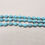 Thumbnail: Vintage Signed Crown Trifari 3-Strand Faux-Turquoise Beaded Bracelet