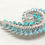 Thumbnail: Vintage 1950s Signed Napier Ombre Faux-Aquamarine Marquise Rhinestones Brooch