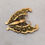 Thumbnail: Vintage Signed Napier Goldtone Green & Blue Plique-a-Jour Butterfly Brooch