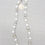Thumbnail: Vintage Signed Napier White and Clear/White Givre Beaded Necklace