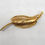 Thumbnail: Vintage Signed Hattie Carnegie Clear Rhinestone Leaf Brooch