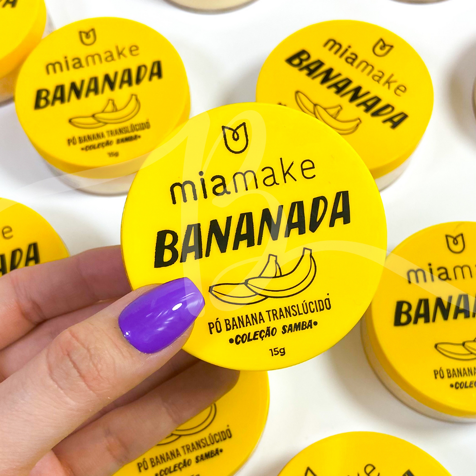 Miniatura: Pó Solto Banana Translucido Samba Mia Make 15g - Acabamento Aveludado
