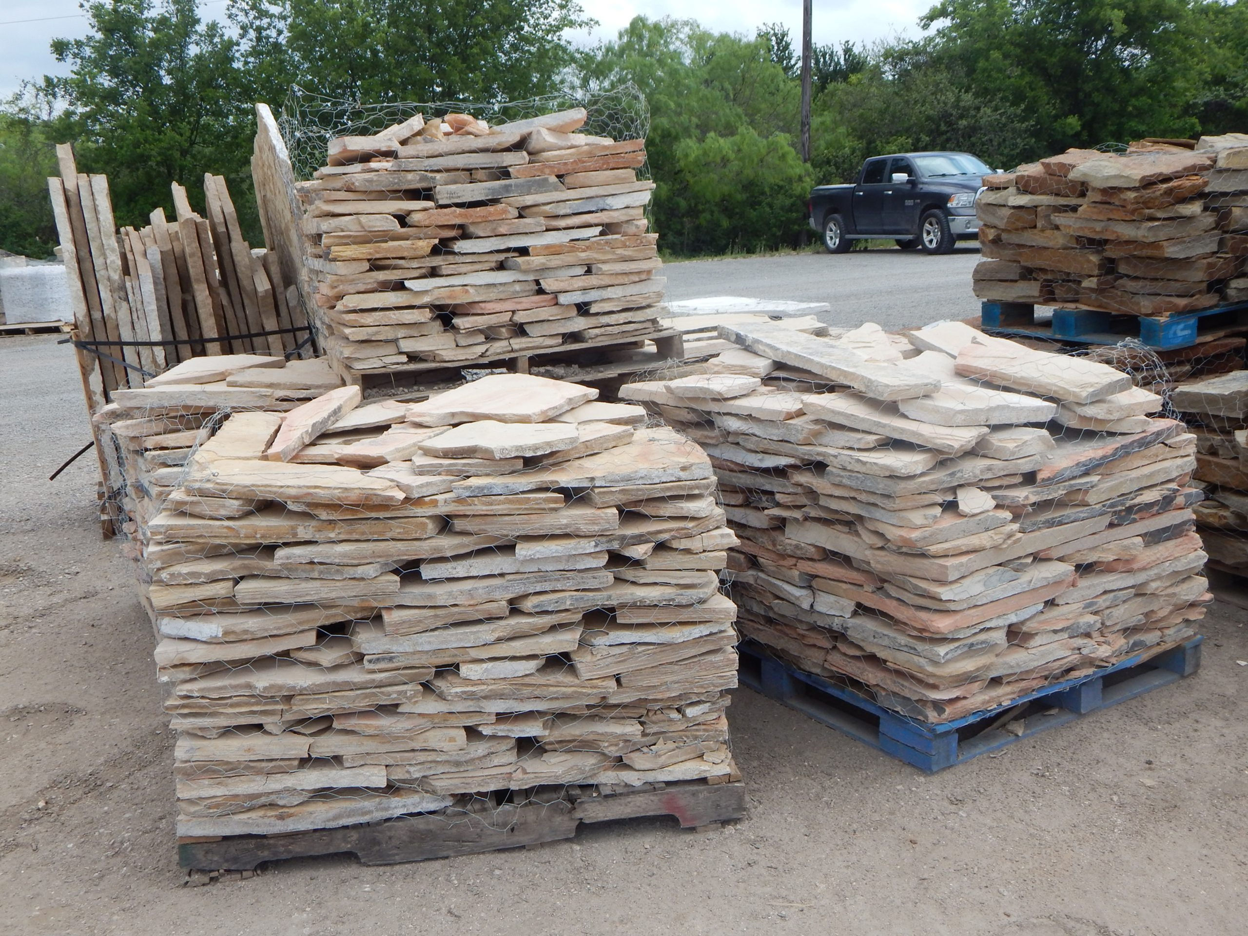 Sunrise Rose Swirl Patio Stone