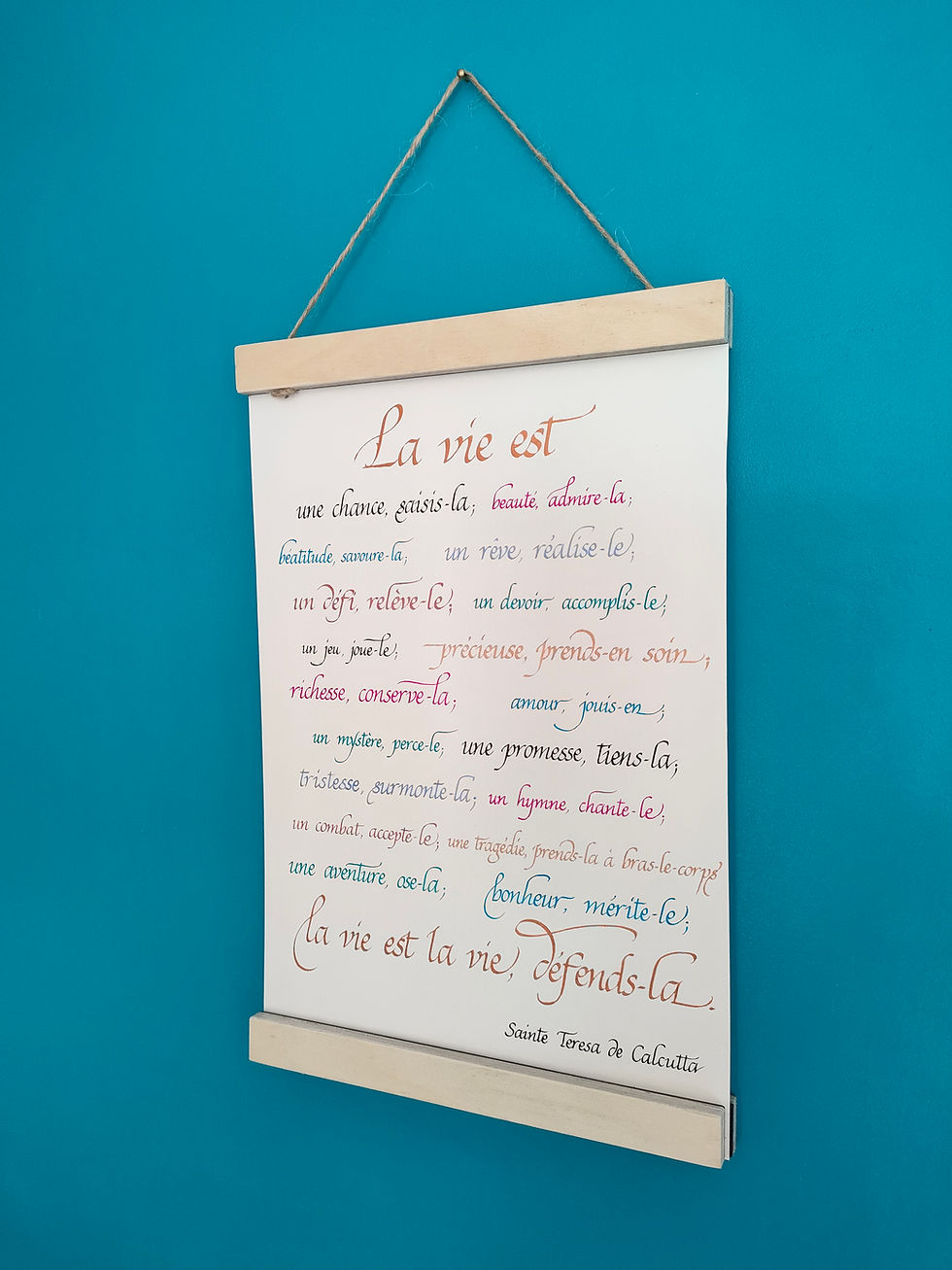 Miniature : Calligraphie originale réalisée avec un savoir-faire de qualité, made in France!