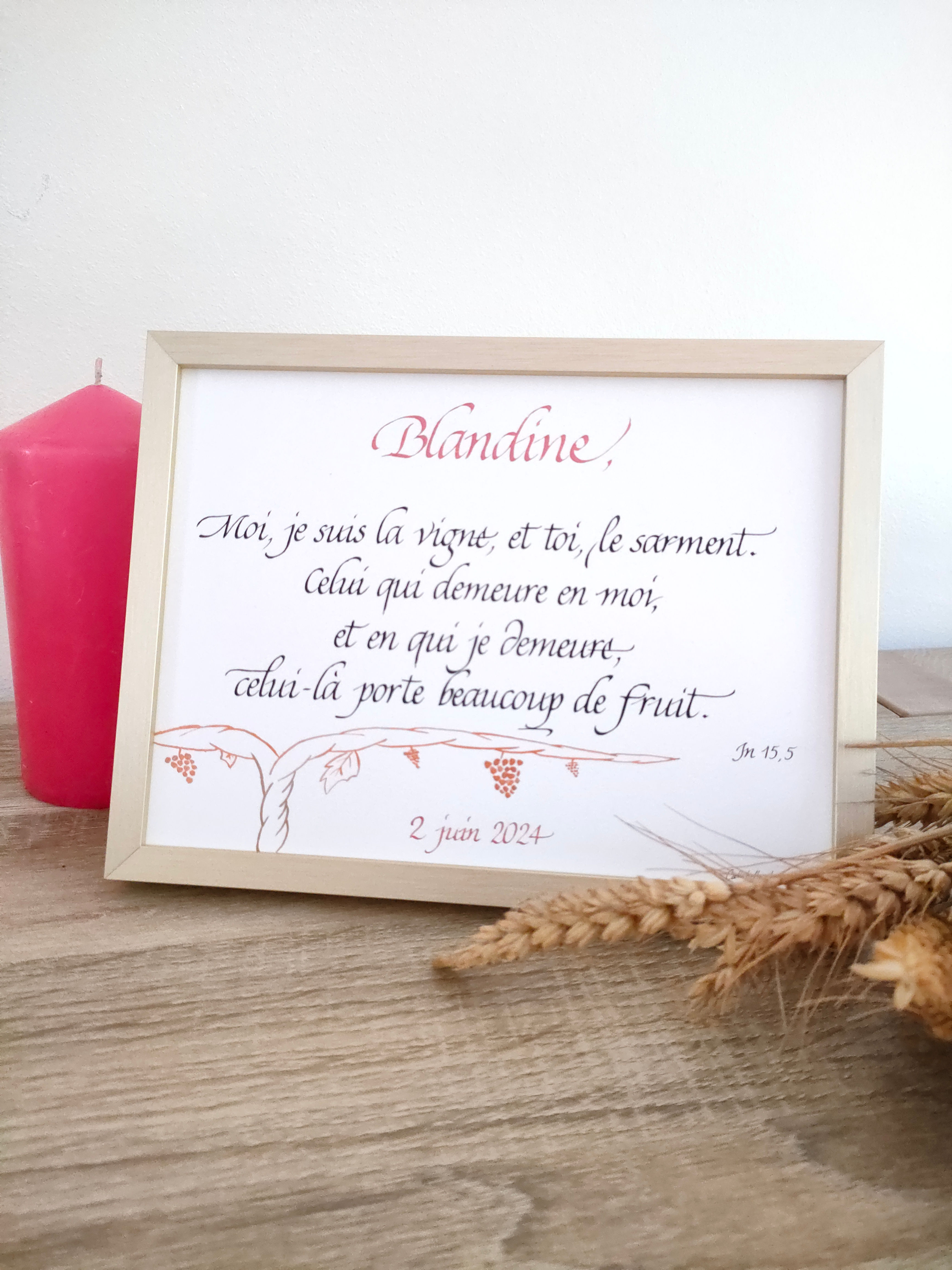 vue d'ensemble de la calligraphie de la vigne