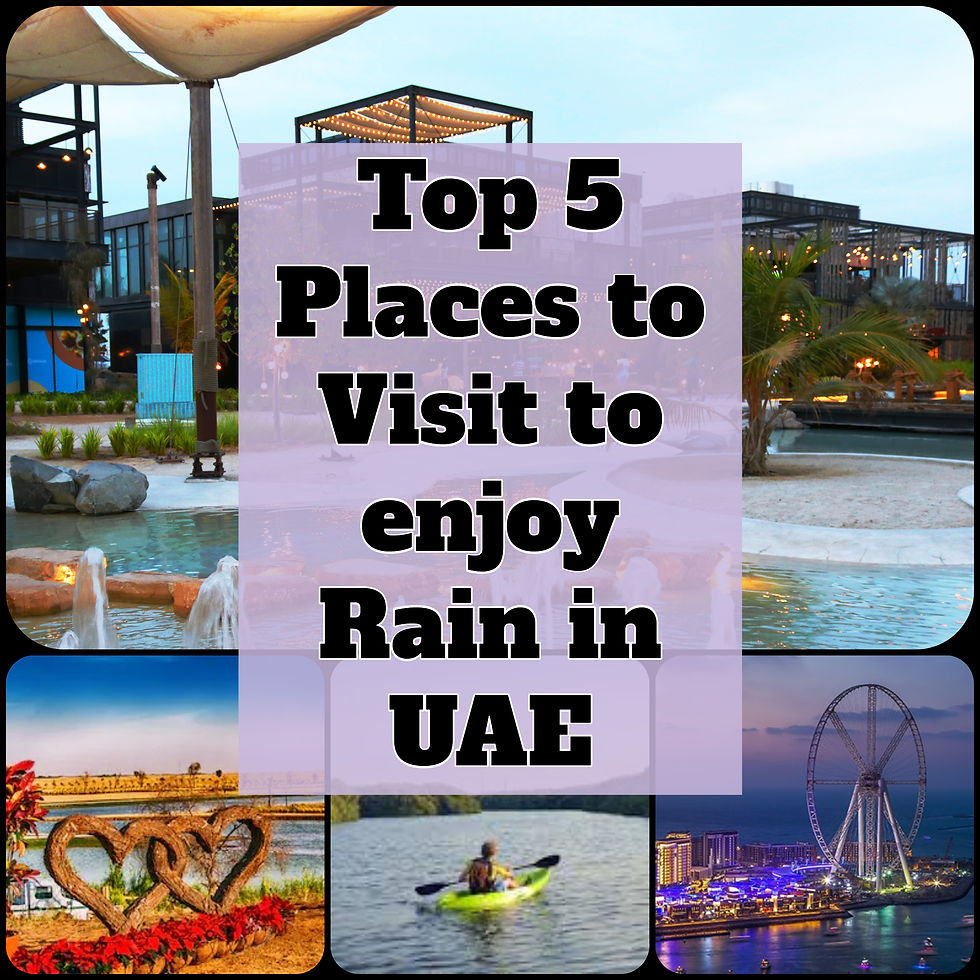 Top 5 Places to enjoy Rain in UAE
